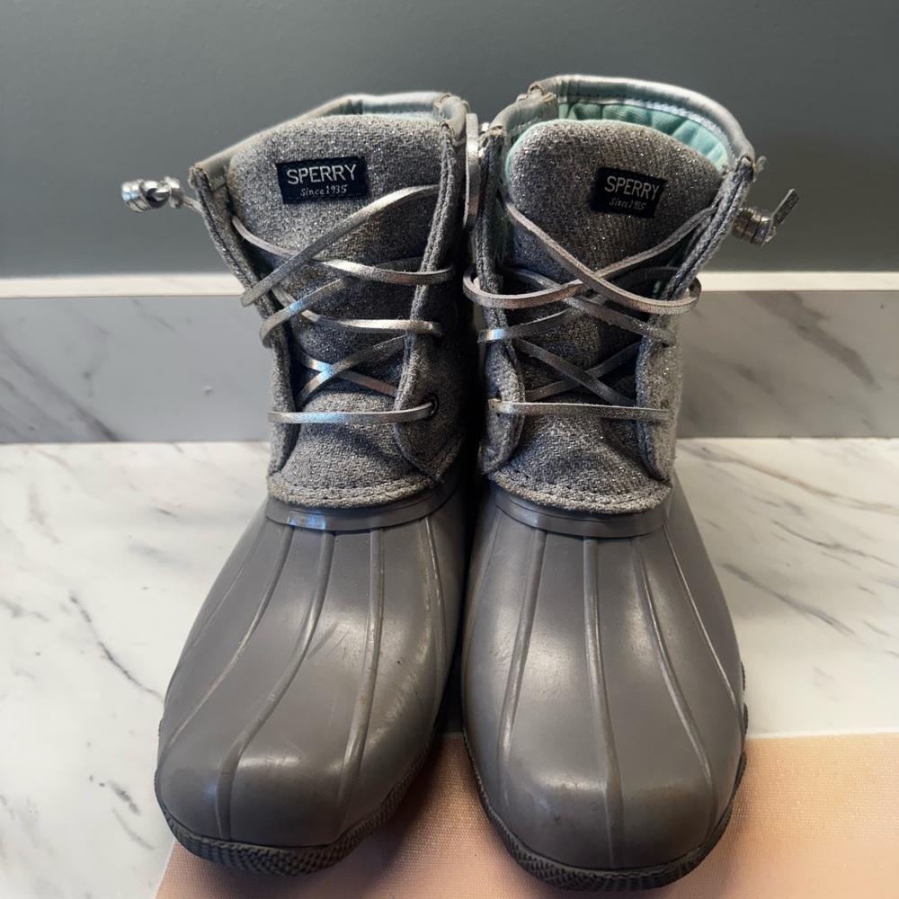 Sperry Charcoal Waterproof Boots